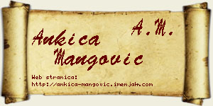 Ankica Mangović vizit kartica